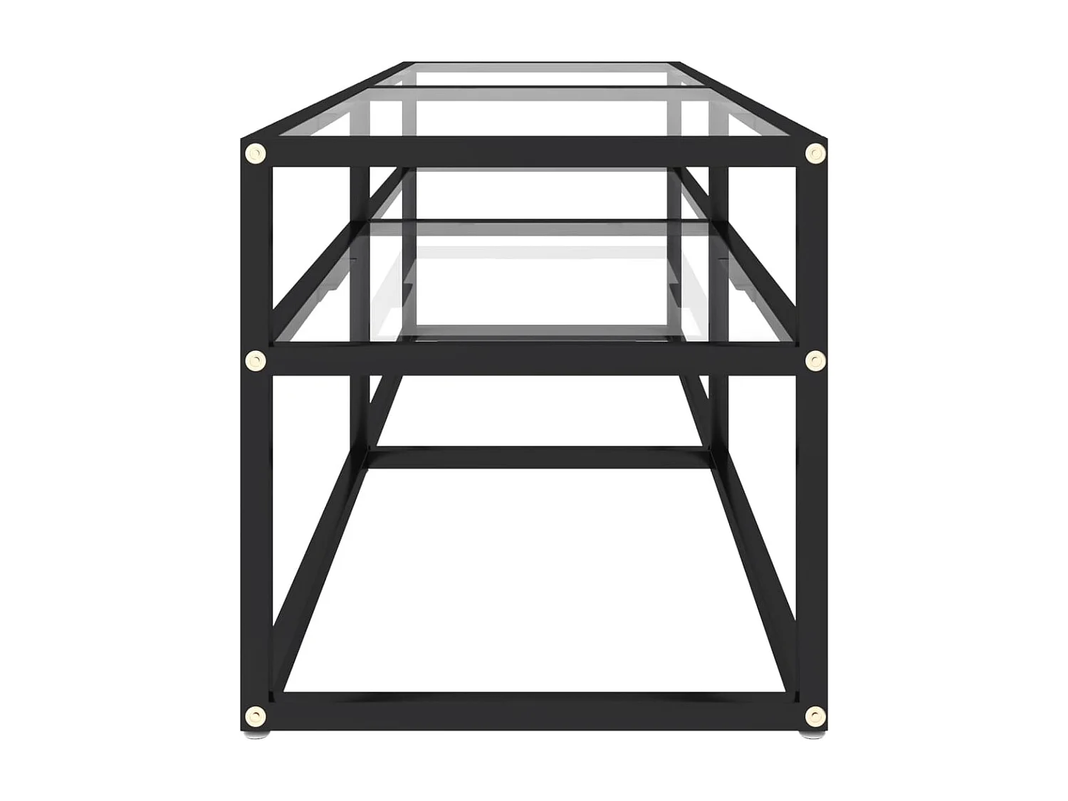 Meuble TV | Banc TV | Armoire TV Transparent 140x40x40,5 cm Verre trempé