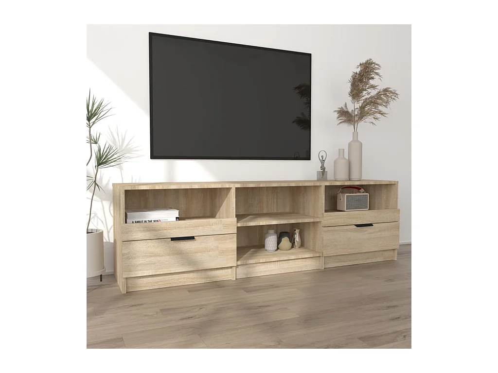 Mueble de TV | Mueble de salón madera contrachapada roble Sonoma 150x33,5x45 cm