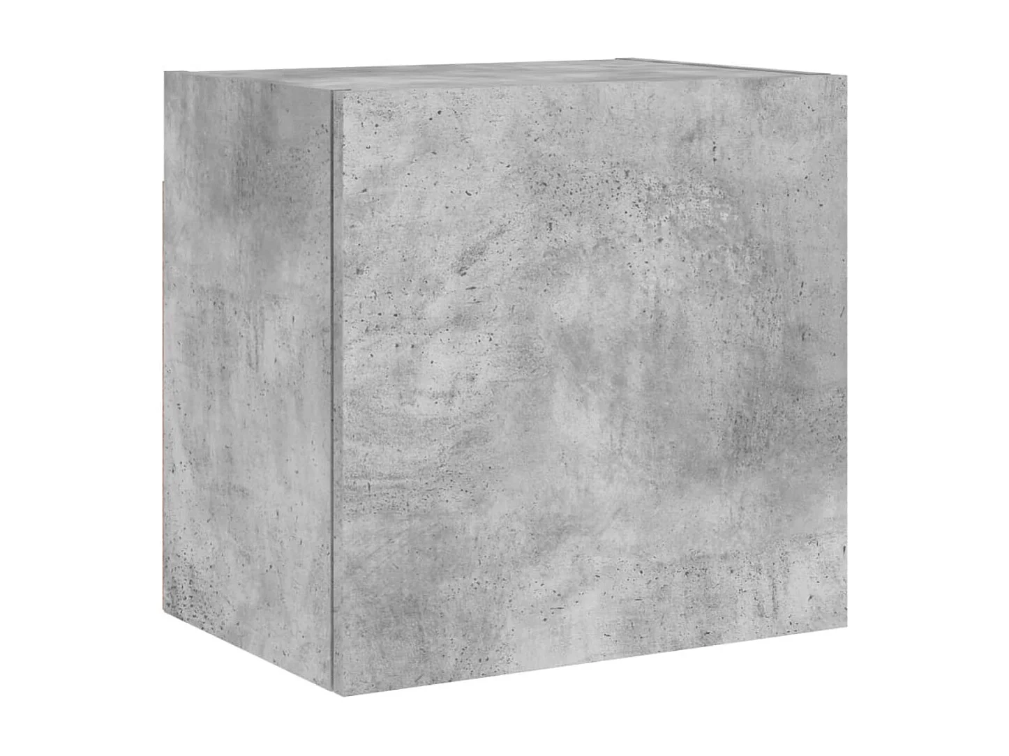Meuble TV | Banc TV | Armoire TV mural gris béton 40,5x30x40 cm bois d'ingénierie