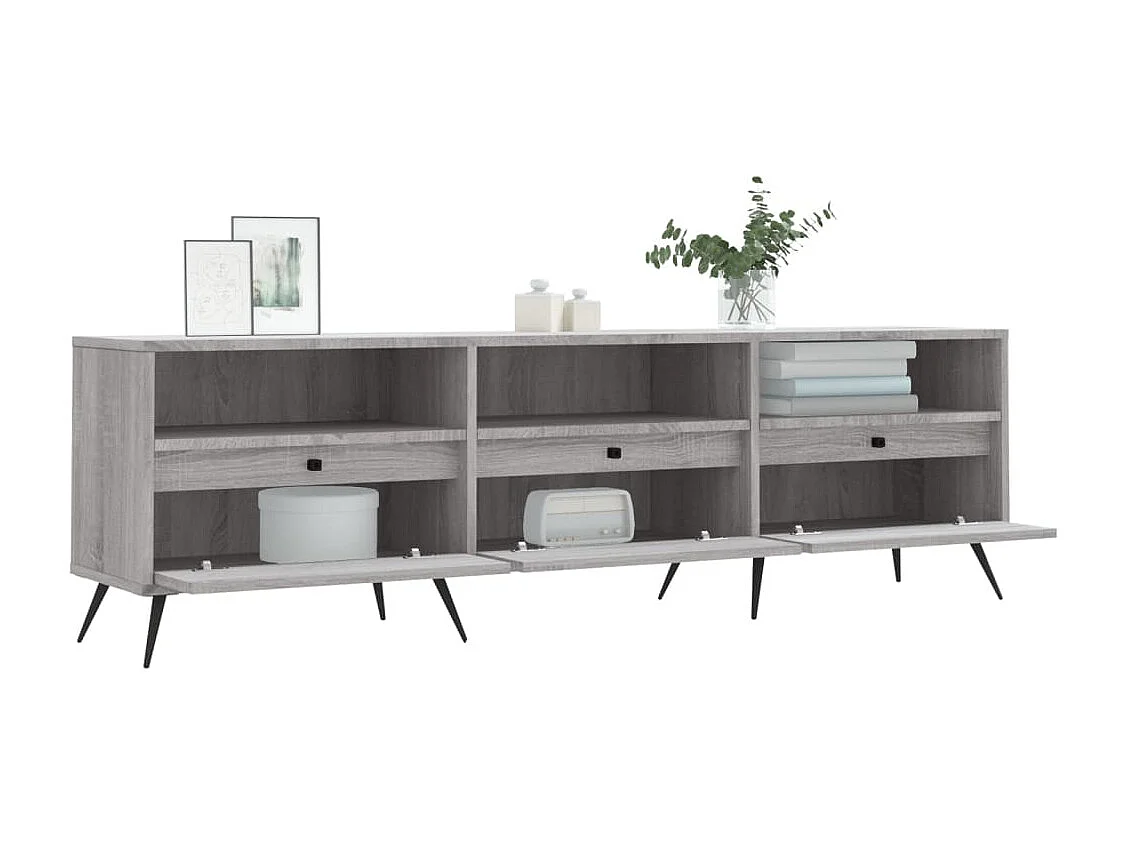 Meuble TV | Banc TV | Armoire TV sonoma gris 150x30x44,5 cm bois d'ingénierie