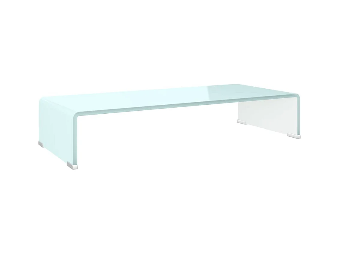 Mueble TV | Elevador de monitor cristal verde 70x30x13 cm