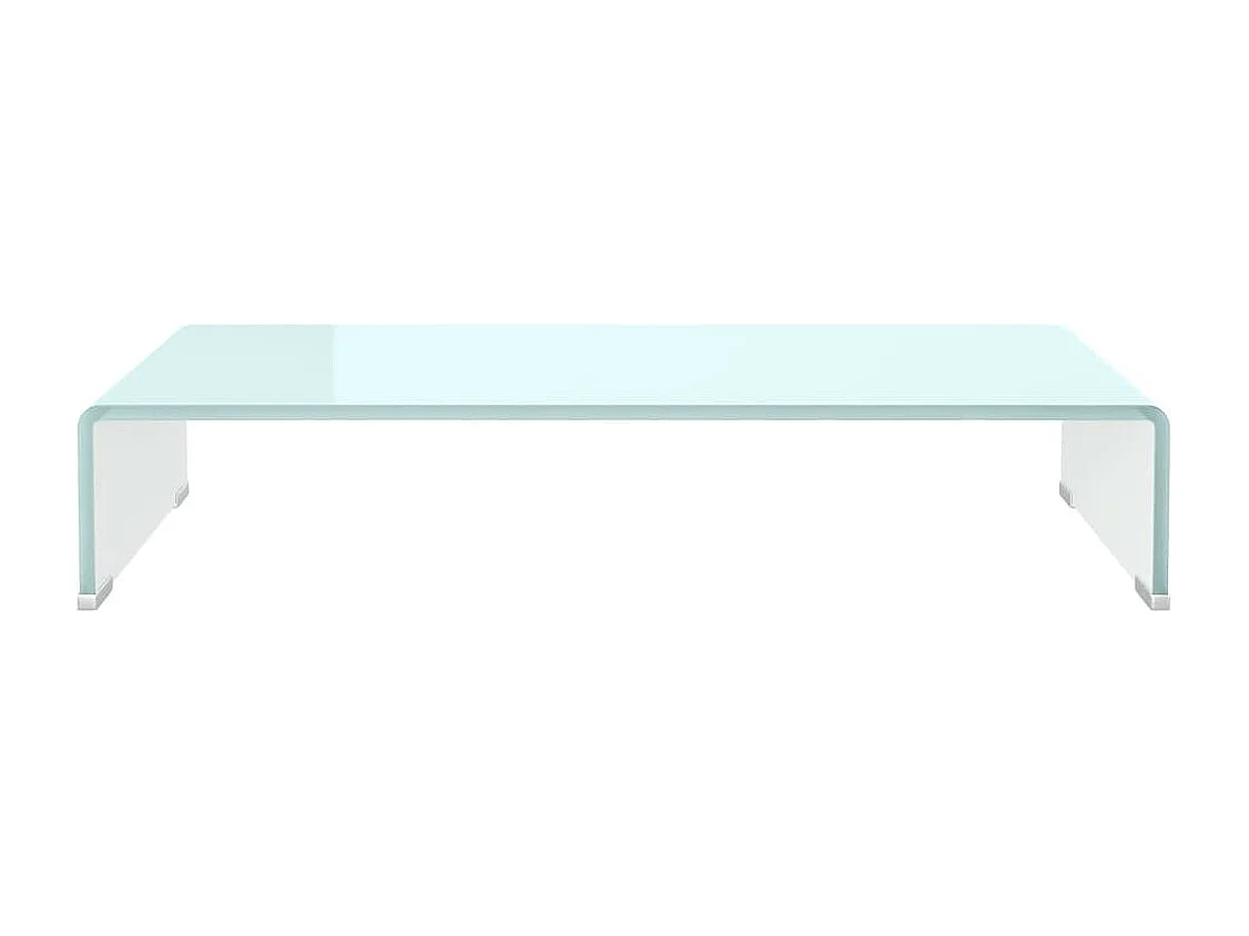 Mueble TV | Elevador de monitor cristal verde 70x30x13 cm