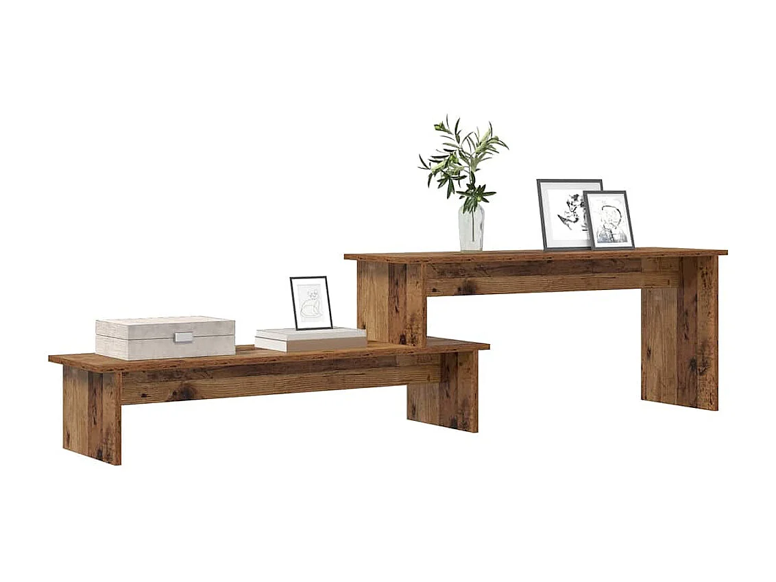 TV-kast | Tv-meubel | Tv-Bank met plank met opslag Oud hout 180 x 30 x 43 cm Bewerkt hout