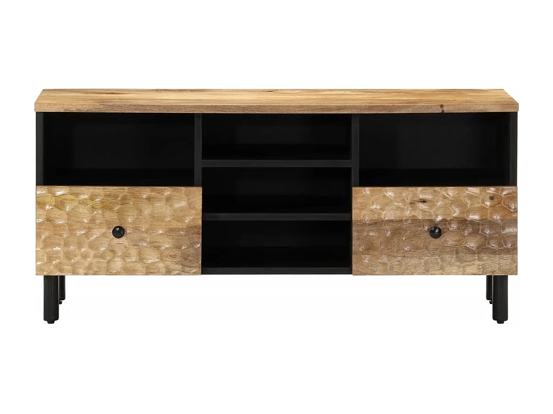Mueble de TV | Mueble de salón madera maciza de mango 100x33x46 cm