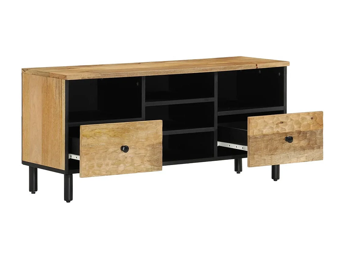 Meuble TV | Banc TV | Armoire TV 100x33x46 cm bois massif de manguier