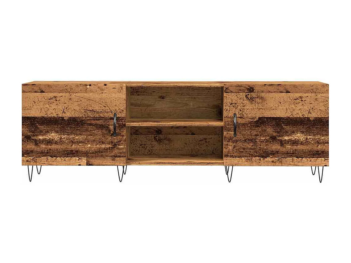 Tv-meubel | Tv-Bank | TV-kast150x30x50 cm bewerkt hout oud houtkleurig