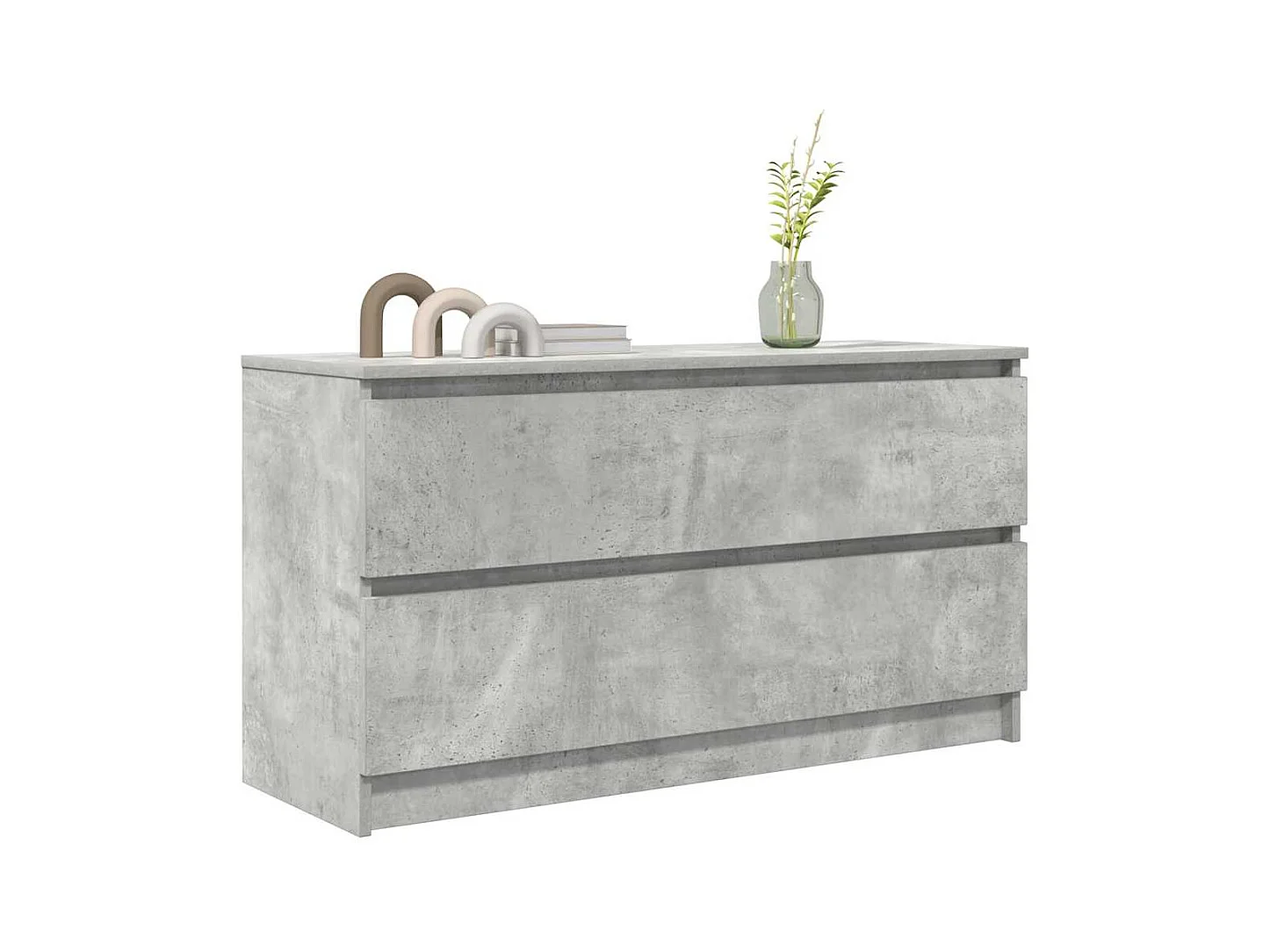 Tv-meubel | Tv-Bank | TV-kast100x35x54 cm bewerkt hout betongrijs