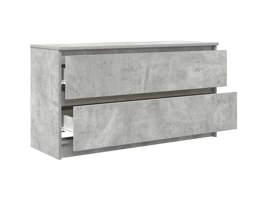 Tv-meubel | Tv-Bank | TV-kast100x35x54 cm bewerkt hout betongrijs