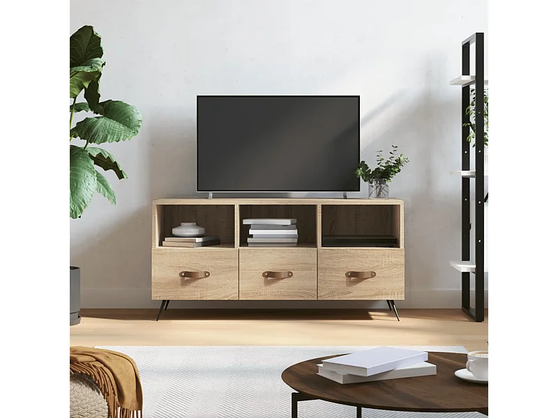 Meuble TV | Banc TV | Armoire TV chêne sonoma 102x36x50 cm bois d'ingénierie