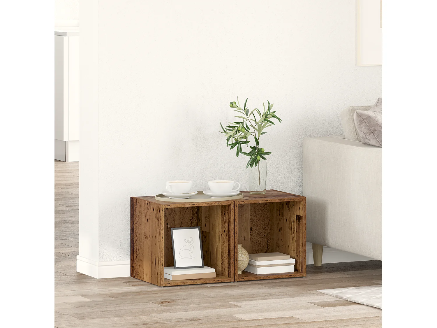 Gabinete de TV | Mueble de TV | Mueble de salón Marrón