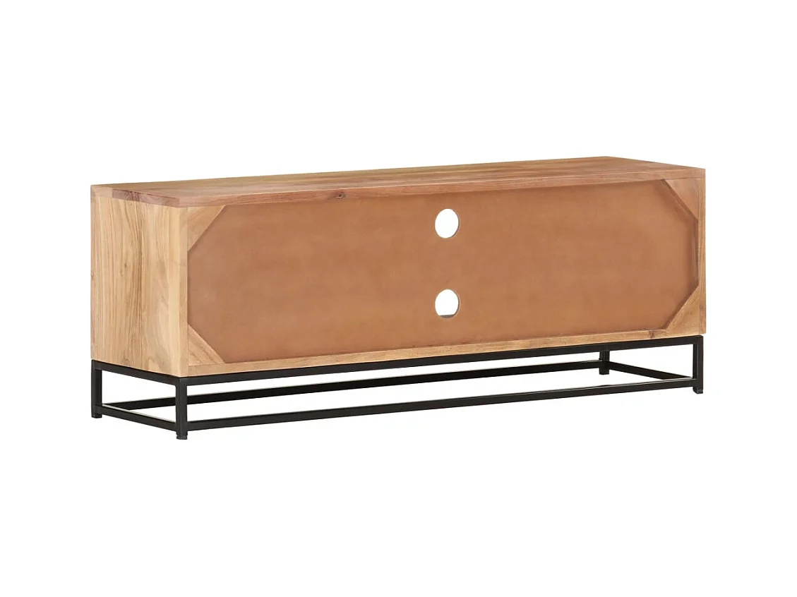 Mueble de TV | Mueble de salón de madera maciza de acacia 110x30x40 cm