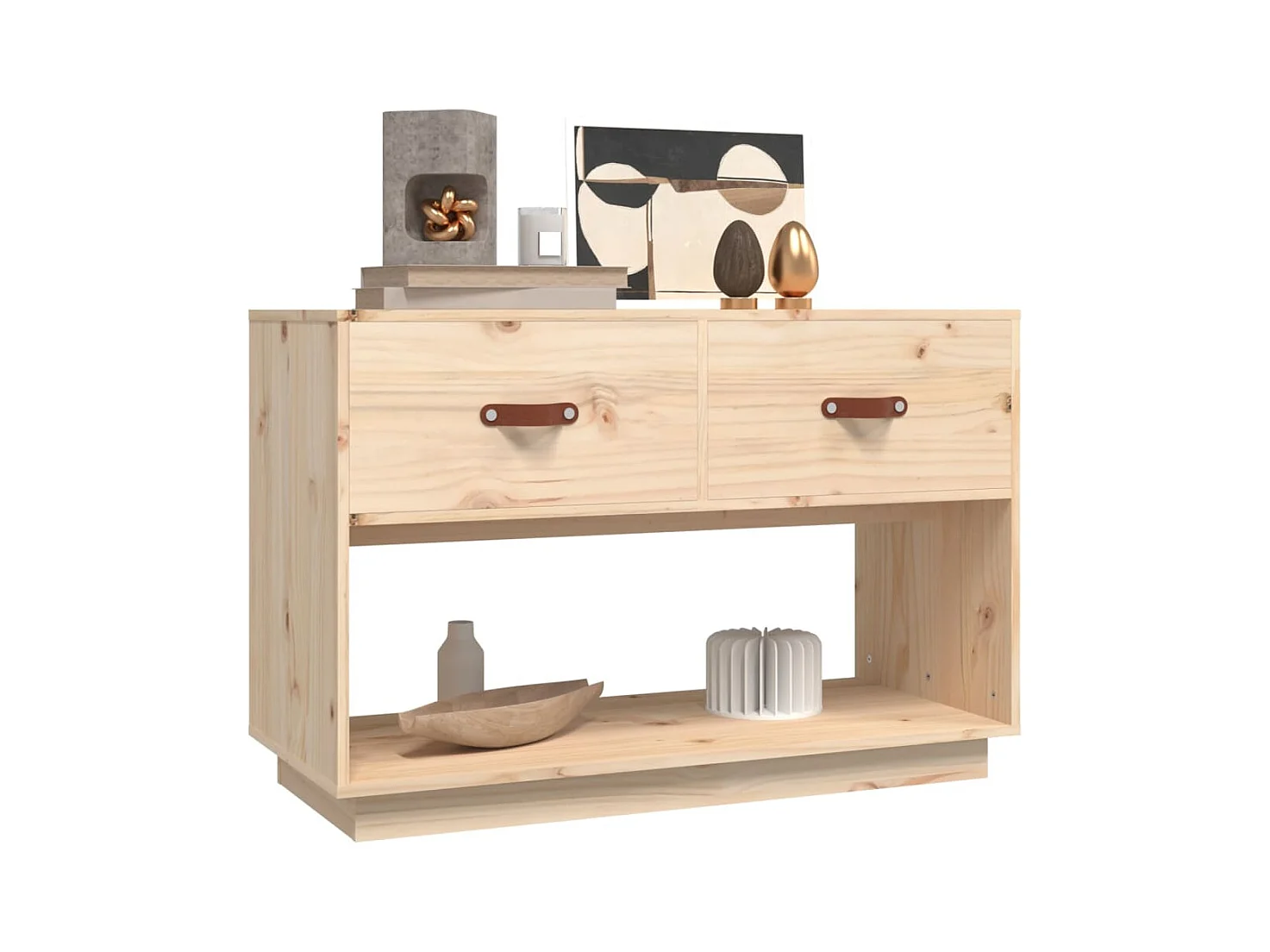 Mueble de TV | Mueble de salón de madera maciza de pino 90x40x60 cm