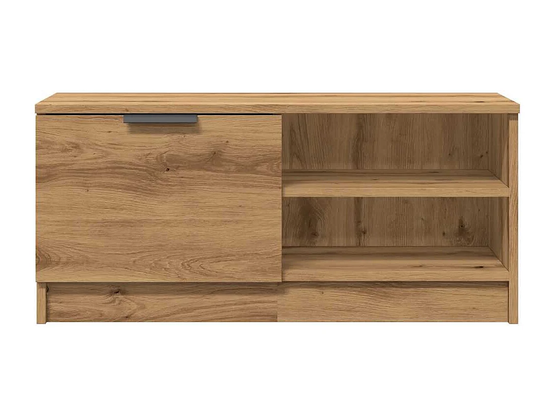 Tv-meubelen | Tv-Banken | TV-kasten 2 st 80x35x36,5 cm bewerkt hout artisanaal eiken