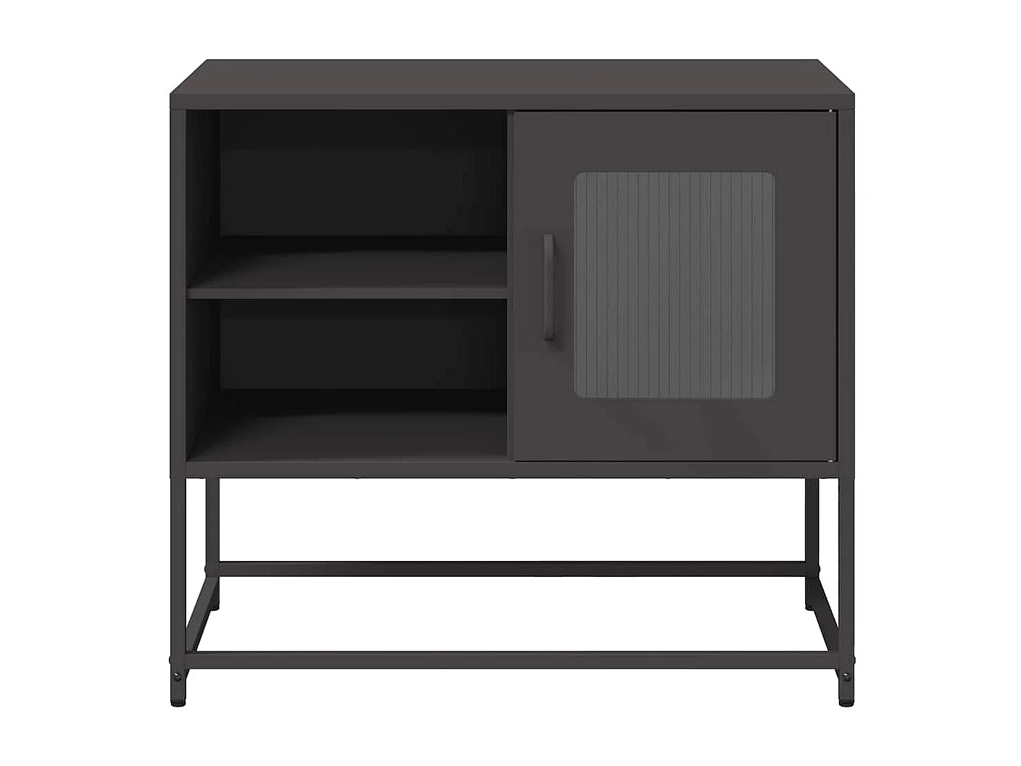 Tv-meubel | Tv-Bank | TV-kast68x39x60,5 cm staal zwart