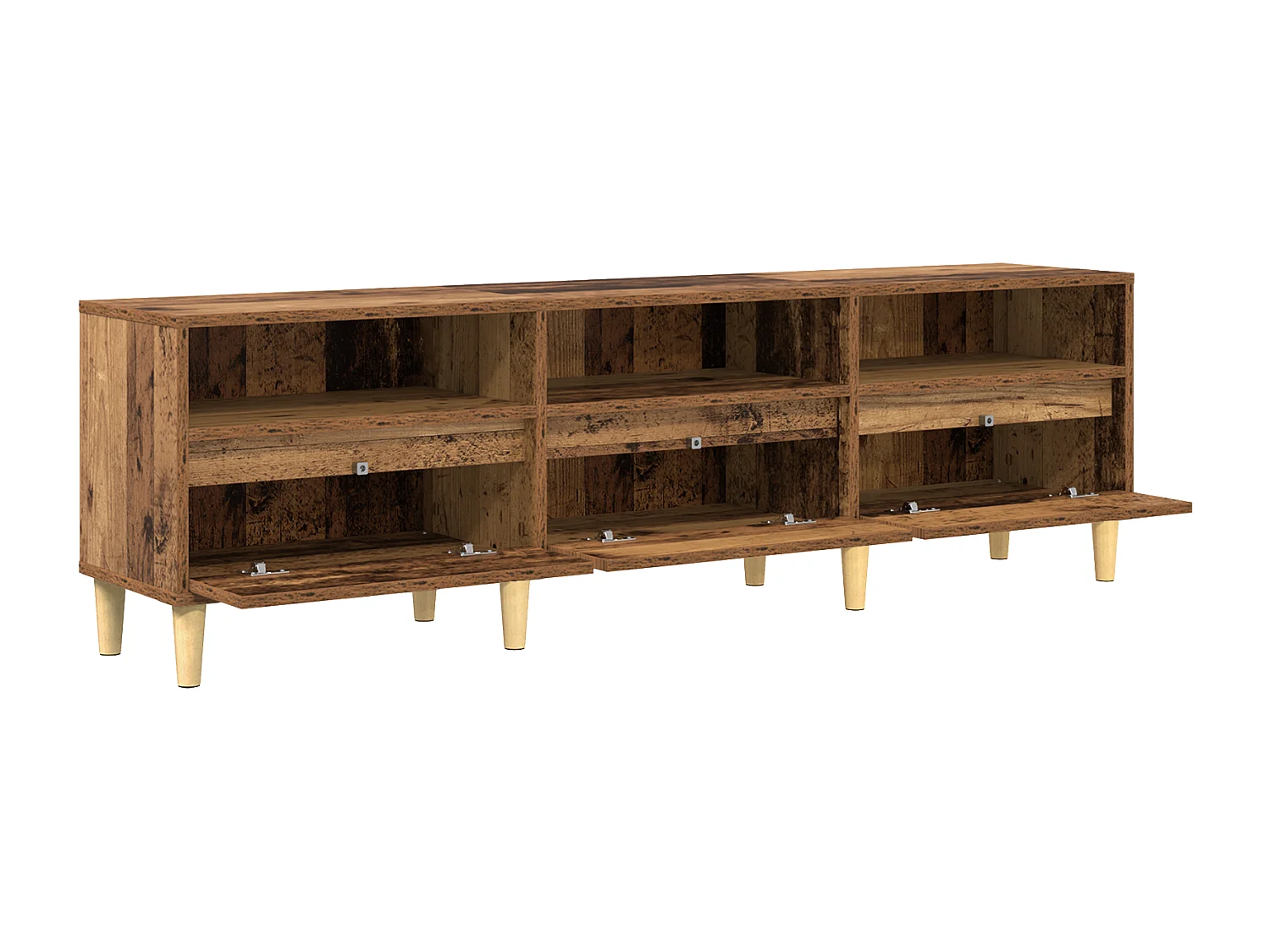 TV-kast | Tv-meubel | Tv-Bank met lade Oud hout 150 x 30 x 44.5 cm Bewerkt hout