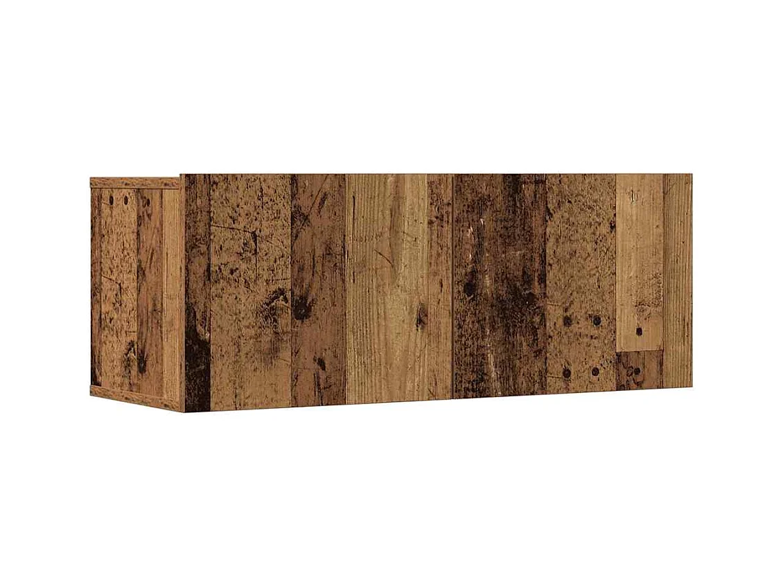 Set Mobile TV | Armadietto TV 7 pz Montato a Parete Legno Antico in Truciolato