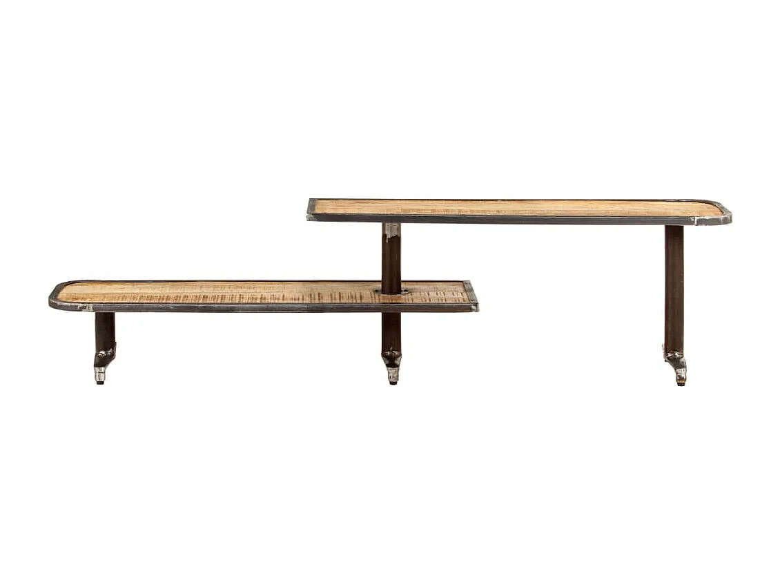 Mueble para TV  | Gabinete de TV |  Mueble de salón de madera maciza de mango 160x30x40 cm