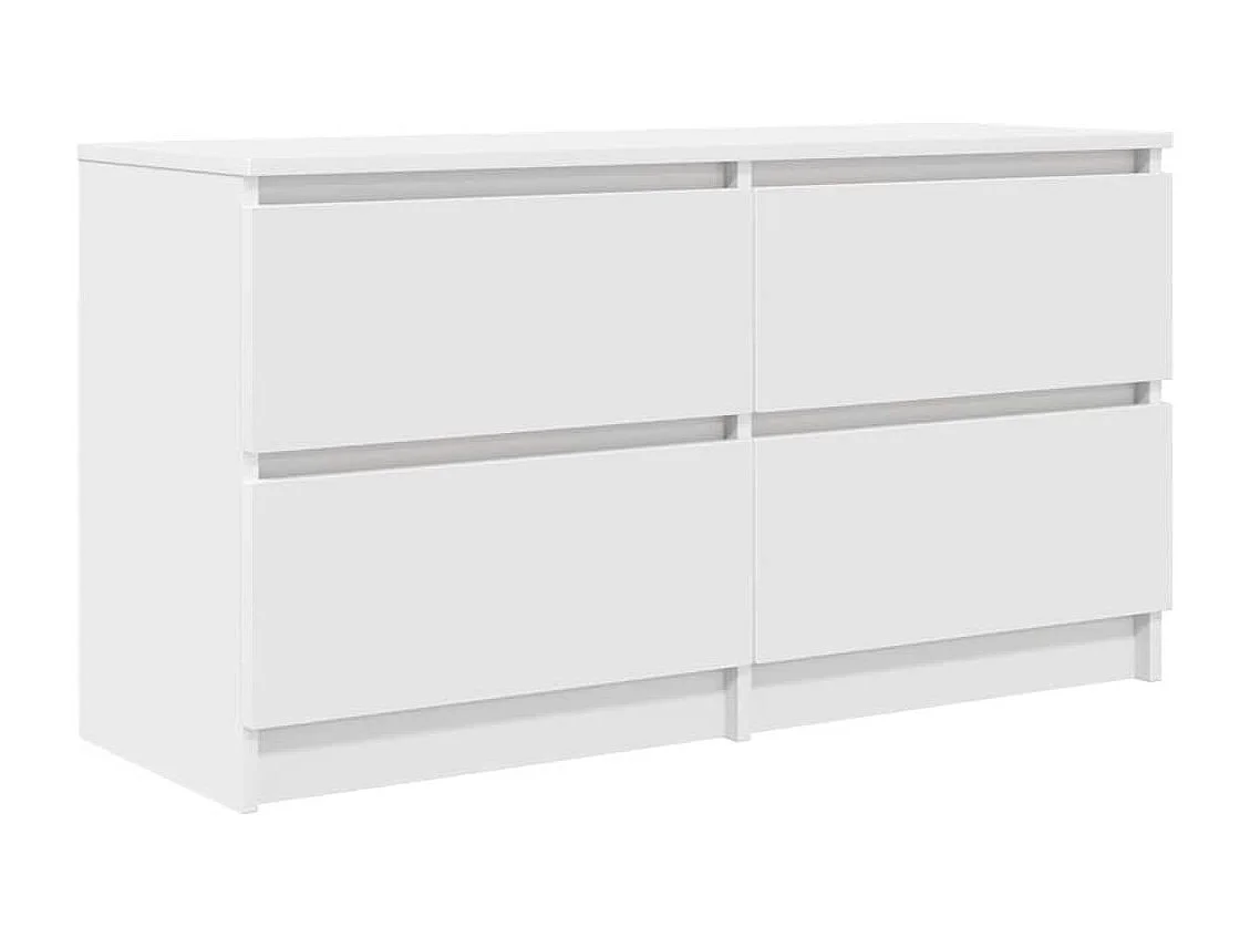 Meuble TV | Banc TV | Armoire TV blanc 100x35x54 cm bois d'ingénierie