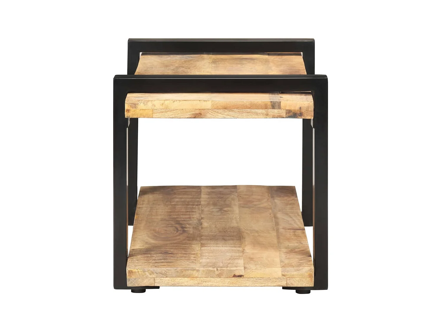 Mueble para TV  | Gabinete de TV |  Mueble de salón de madera maciza de mango rugosa 90x40x40 cm