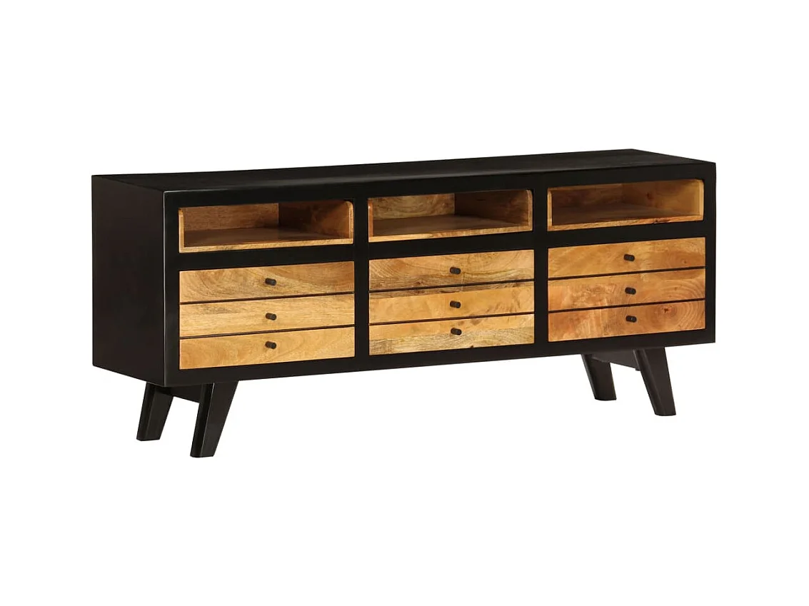 Mueble para TV  | Gabinete de TV |  Mueble de salón de madera maciza de mango 120x30x50 cm