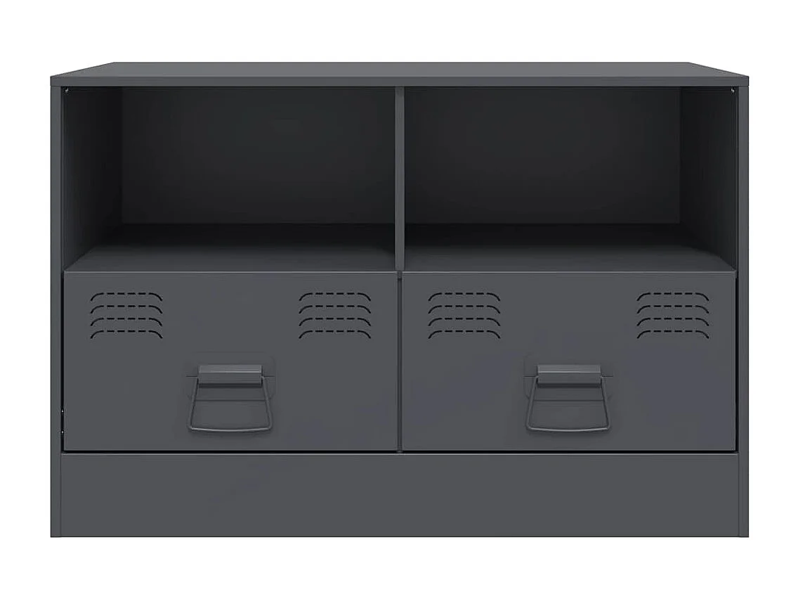 Meubles TV | Bancs TV | Armoires TV 2 pcs anthracite 67x39x44 cm acier
