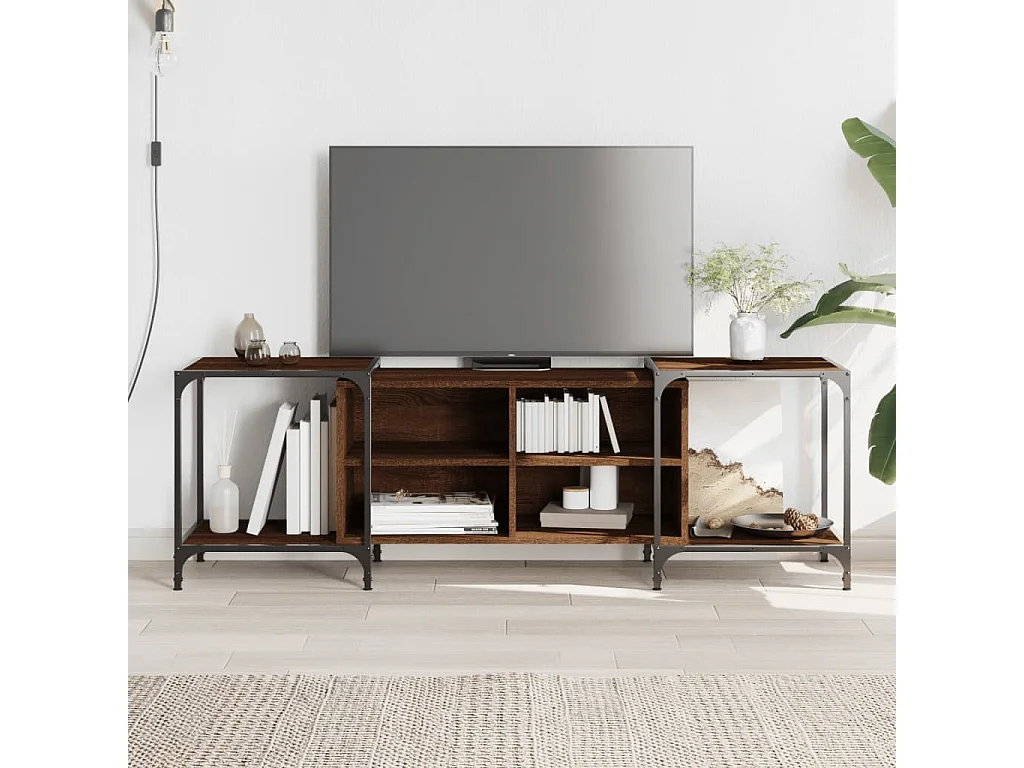 Meuble TV | Banc TV | Armoire TV chêne marron 153x37x50 cm bois d'ingénierie