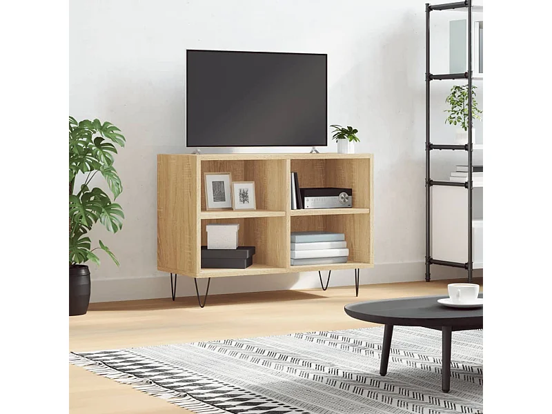 Mueble de TV | Mueble de salón madera de ingeniería roble Sonoma 69,5x30x50 cm