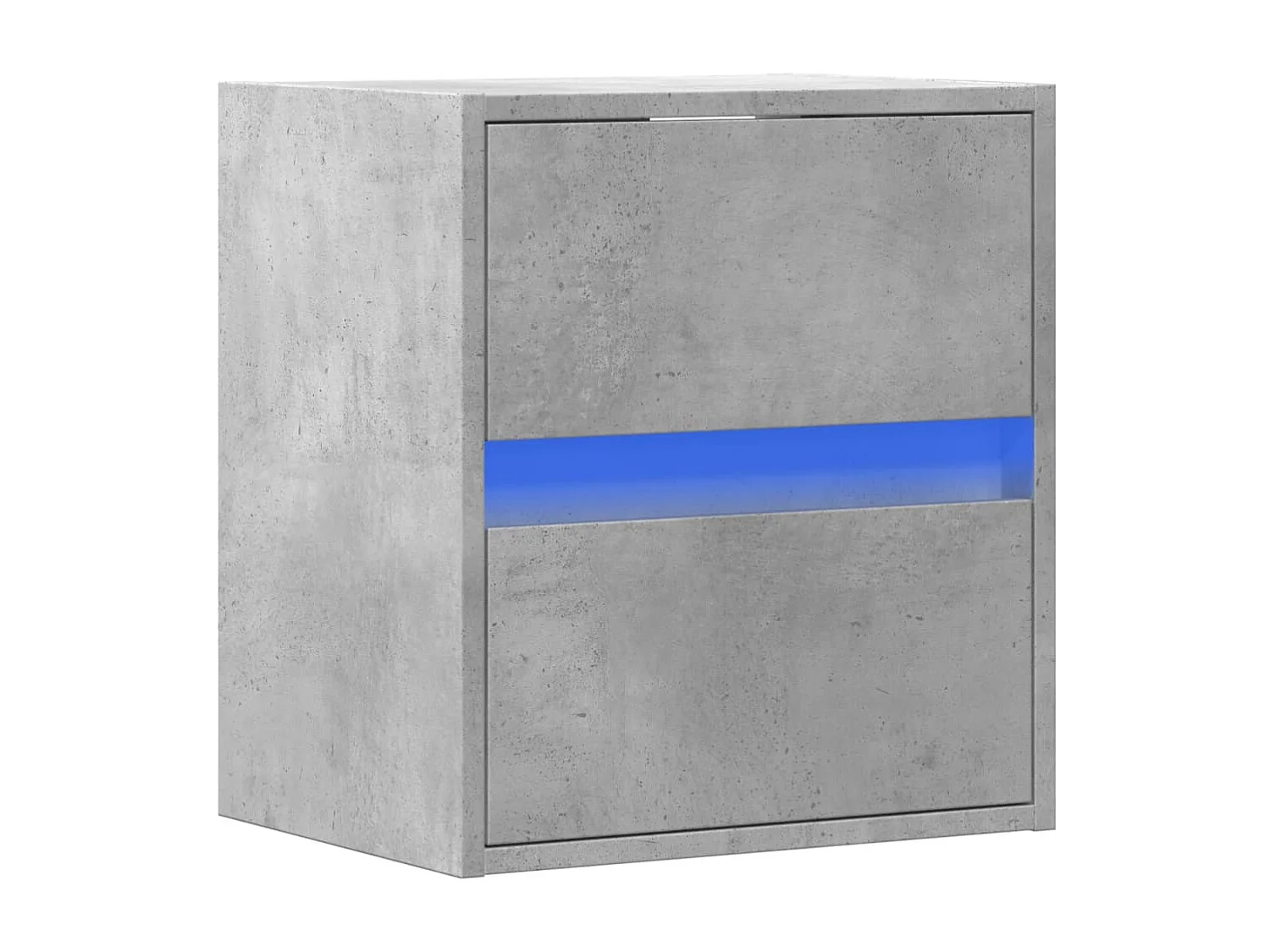 Tv-wandmeubel | TV-kast | Tv-Bank met LED-verlichting 41x31x45 cm betongrijs