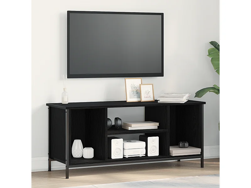 Gabinete de TV | Mueble de TV | Mueble de salón Roble negro 102 x 35 x 45 cm