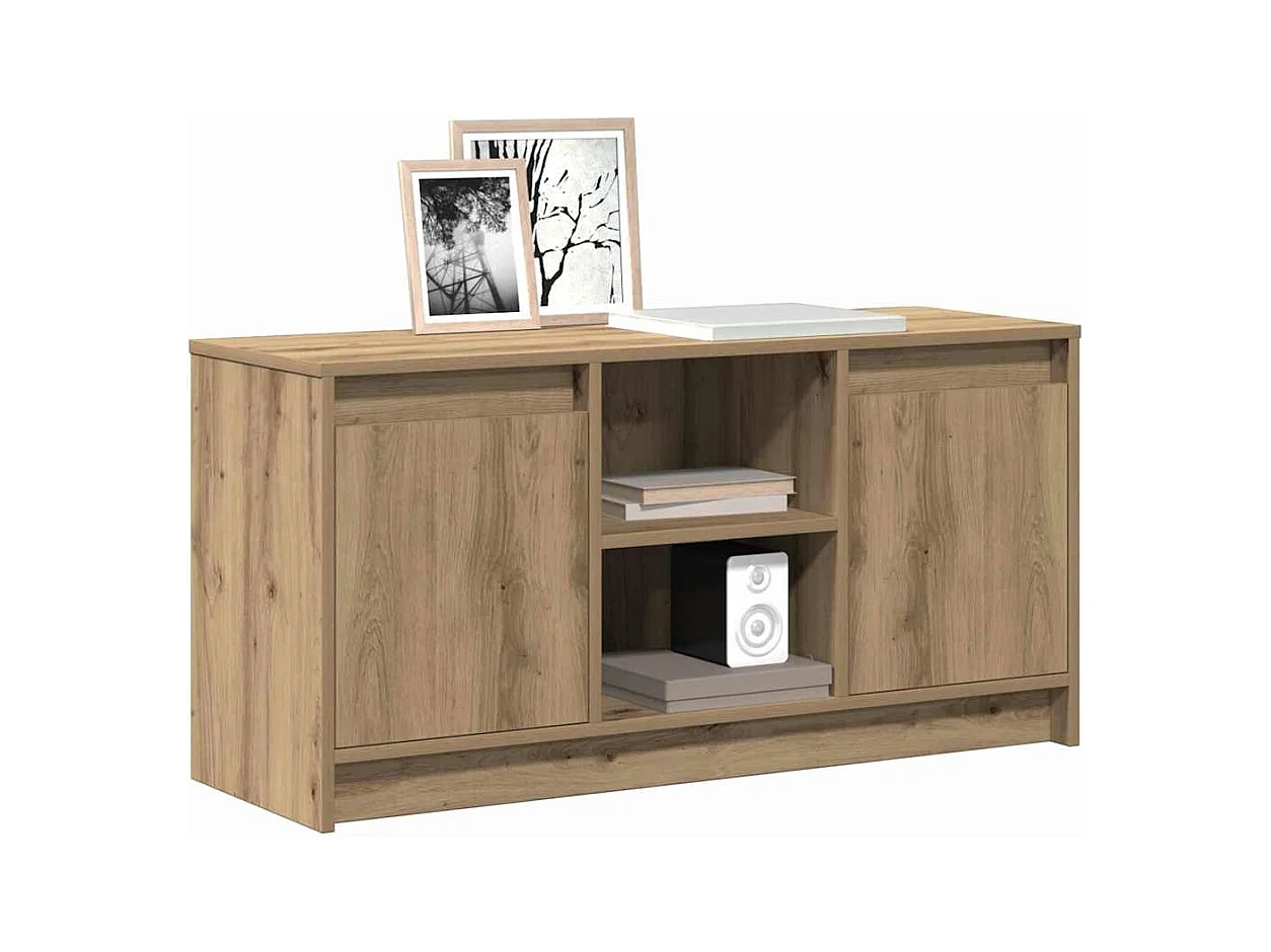 Gabinete de TV | Mueble de TV | Mueble de salón Marrón 100 x 34 x 50 cm Madera contrachapada