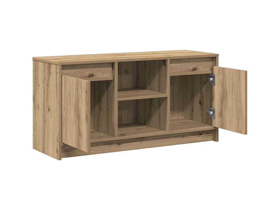 Gabinete de TV | Mueble de TV | Mueble de salón Marrón 100 x 34 x 50 cm Madera contrachapada