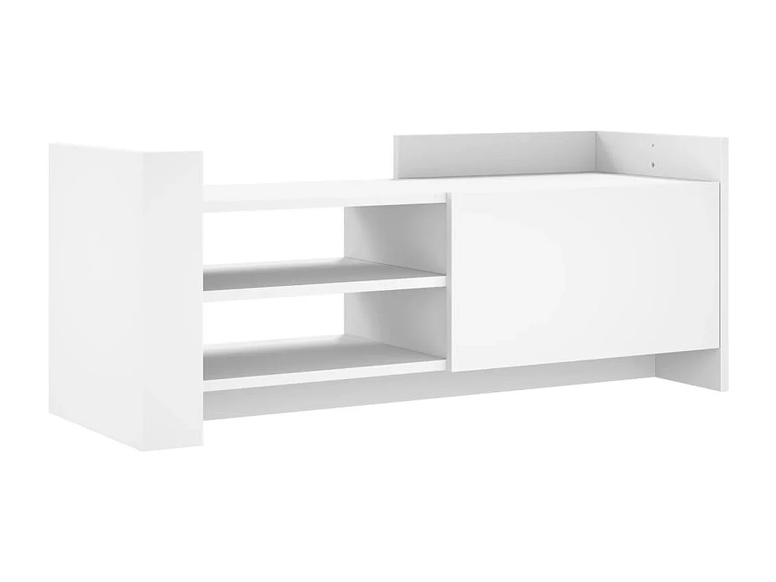 Mueble para TV  | Gabinete de TV |  Mueble de salón madera contrachapada blanco 100x35x40 cm