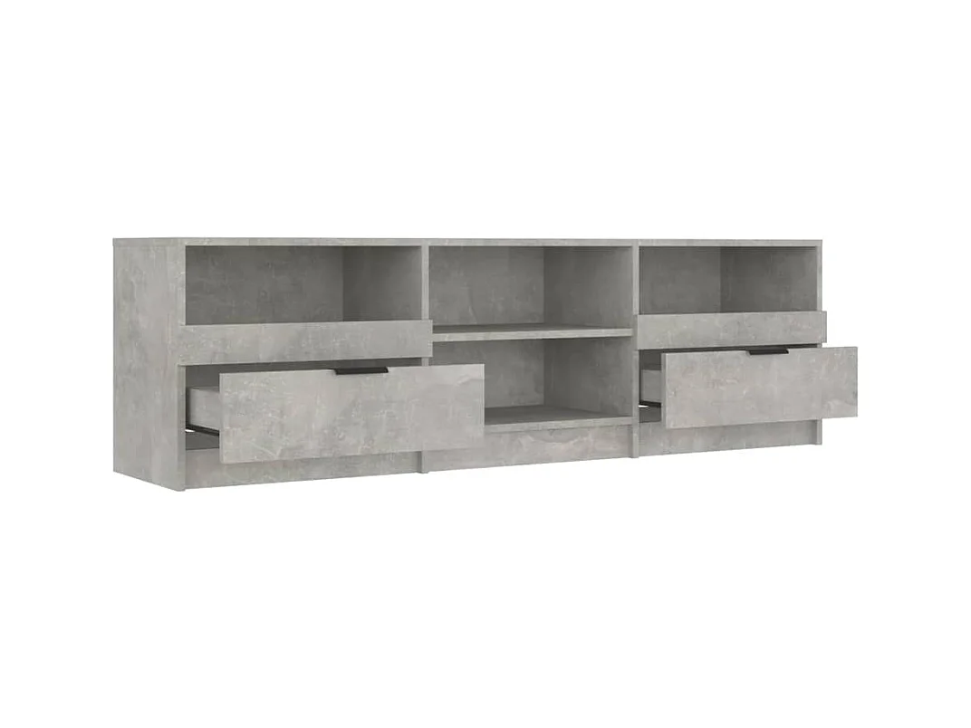 Mueble de TV | Mueble de salón madera contrachapada gris hormigón 150x33,5x45 cm