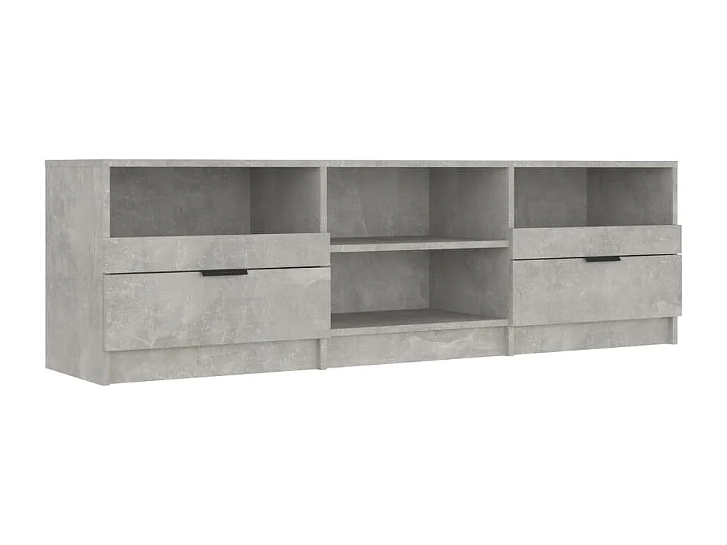 Meuble TV | Banc TV | Armoire TV Gris béton 150x33,5x45 cm Bois d'ingénierie