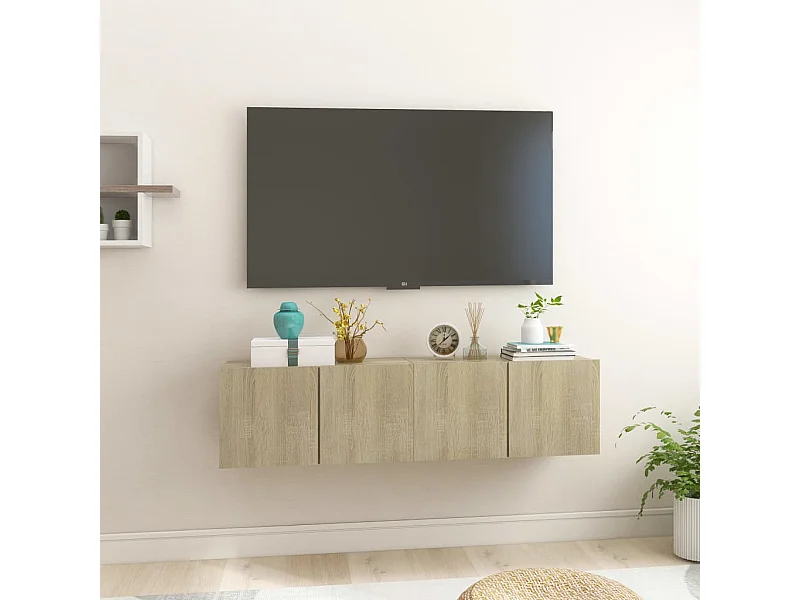 Meubles TV | Bancs TV | Armoires TV suspendus 2 pcs Chêne sonoma 60x30x30 cm
