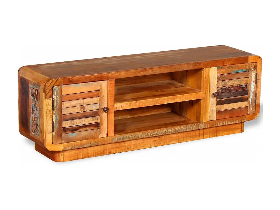 Meuble TV | Banc TV | Armoire TV Bois de récupération massif 120x30x40 cm
