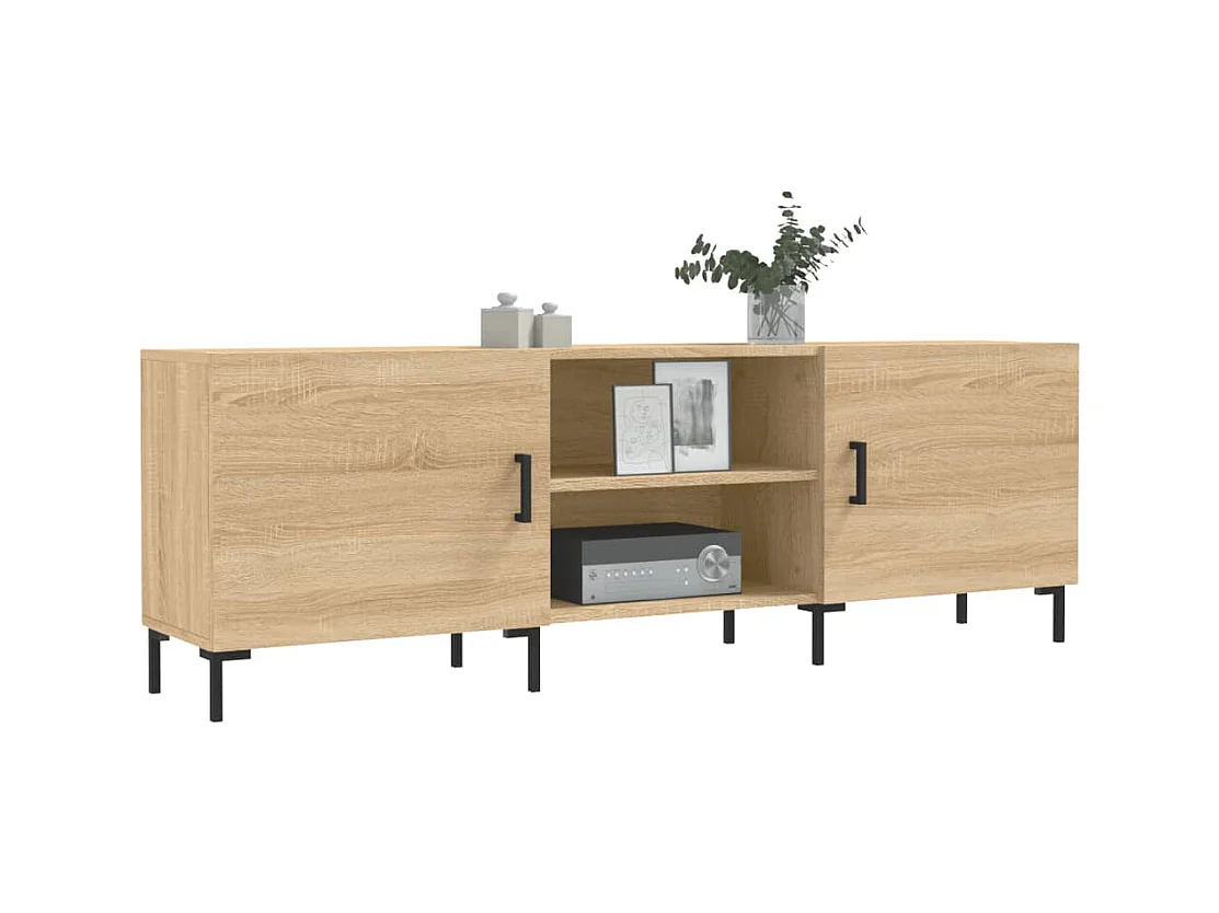 Mueble para TV  | Gabinete de TV |  Mueble de salón madera de ingeniería roble Sonoma 150x30x50 cm