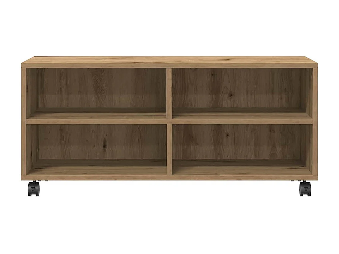 Tv-meubel | Tv-Bank | TV-kast90x35x35 cm bewerkt hout artisanaal eiken