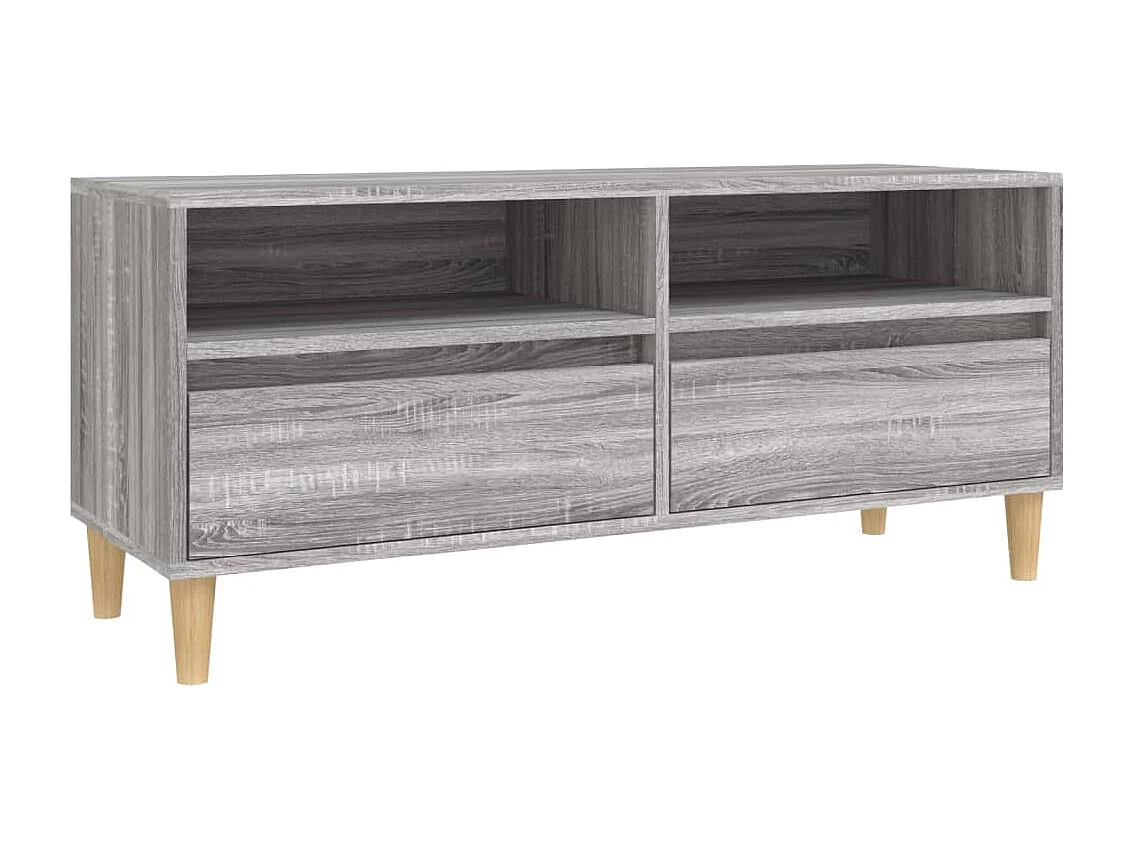 Mueble de TV | Mueble de salón madera contrachapada gris Sonoma 100x34,5x44,5 cm