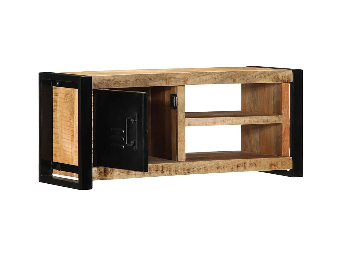 Mueble para la TV | Gabinete de TV | Mueble de salón 80x30x35 madera maciza mango rugosa