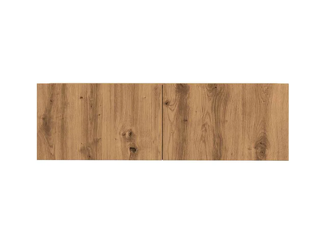Tv-meubels | Tv-Banken | TV-kasten 2 st wandgemonteerd 100x30x30 cm artisanaal eiken