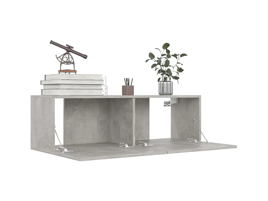 Ensemble de meubles TV | Bancs TV | Armoires TV 6 pcs Gris béton Bois d'ingénierie