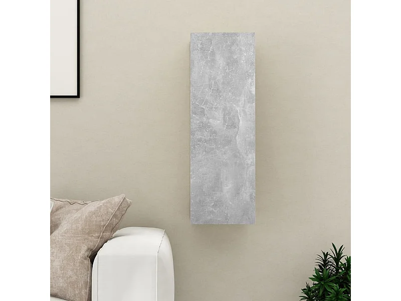 Mueble para TV  | Gabinete de TV |  Mueble de salón madera contrachapada gris hormigón 30,5x30x90 cm