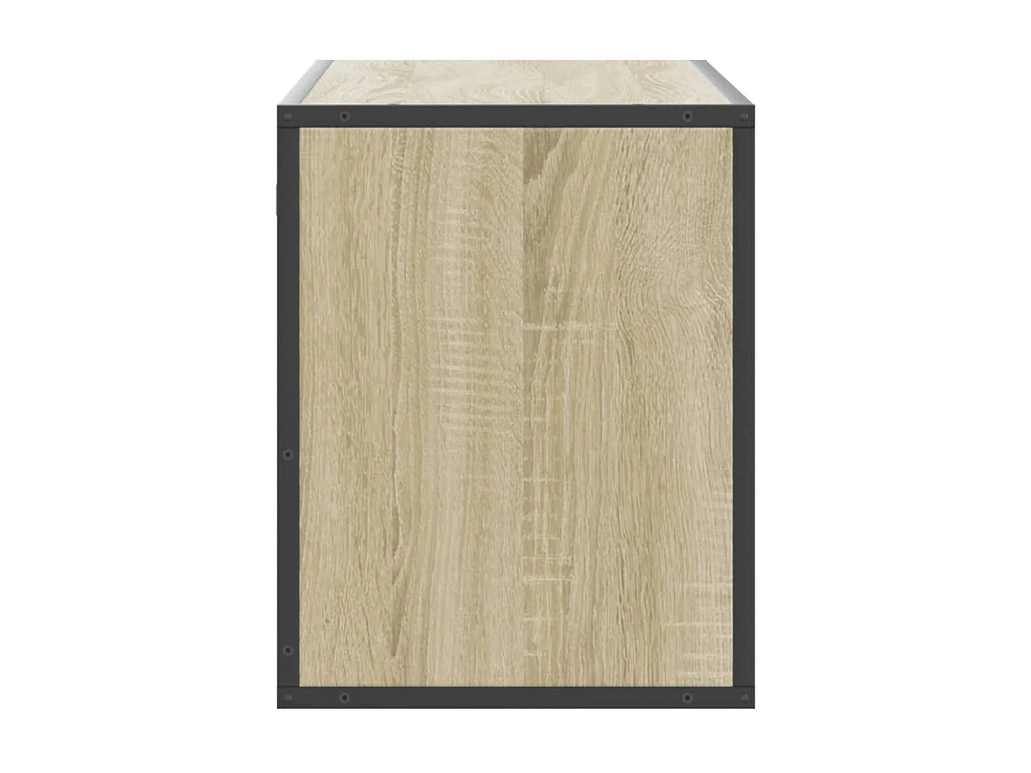 Tv-meubel | Tv-Bank | TV-kast100x31x39,5cm bewerkt hout metaal sonoma eikenkleurig