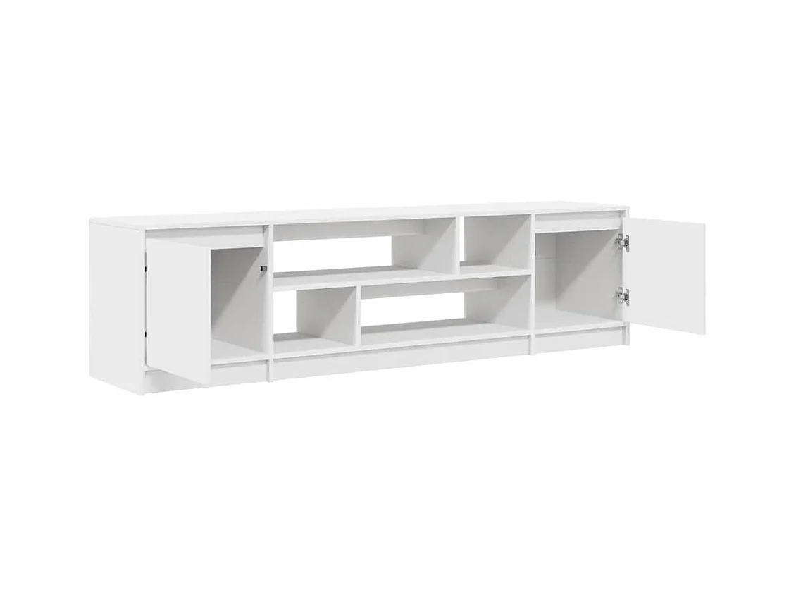 Mueble de TV | Mueble de salón de madera de ingeniería blanco 188,5x41x50 cm