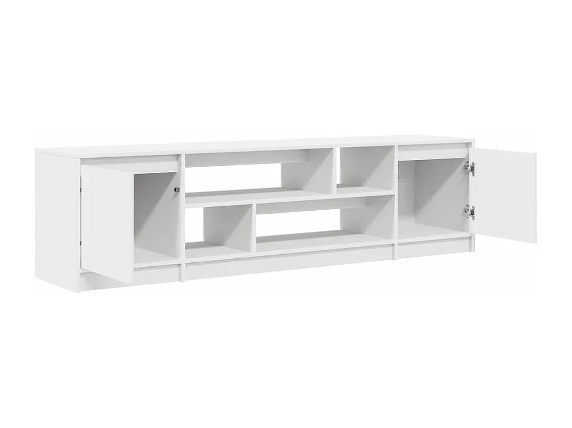 Mueble de TV | Mueble de salón de madera de ingeniería blanco 188,5x41x50 cm