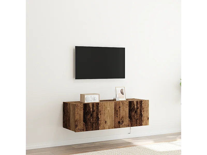 Mueble de TV | Mueble de salón Montado en la Pared Madera vieja 100 x 35 x 31 cm