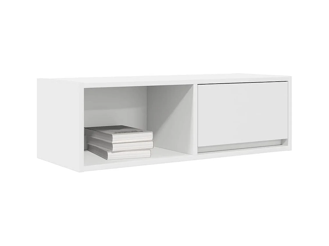 Tv-meubelen | Tv-Banken | TV-kasten 2 st 80x31x25,5 cm bewerkt hout wit