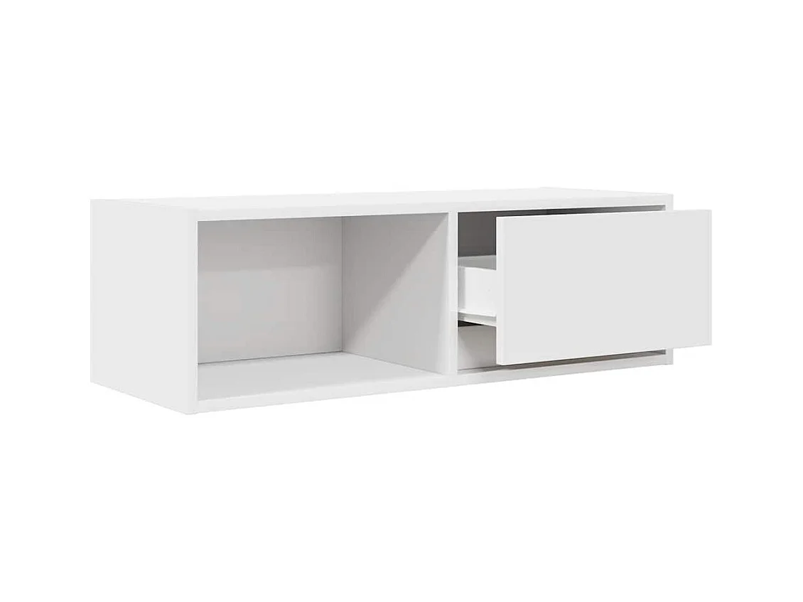 Tv-meubelen | Tv-Banken | TV-kasten 2 st 80x31x25,5 cm bewerkt hout wit