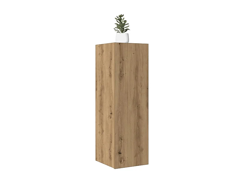 Tv-meubel | Tv-Bank | TV-kast30,5x30x90 cm bewerkt hout artisanaal eikenkleurig